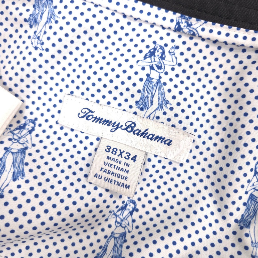 Tommy Bahama Tropic Line Performance Pants Mens *40X33* Black Golf Preppy Casual - Picture 8 of 9